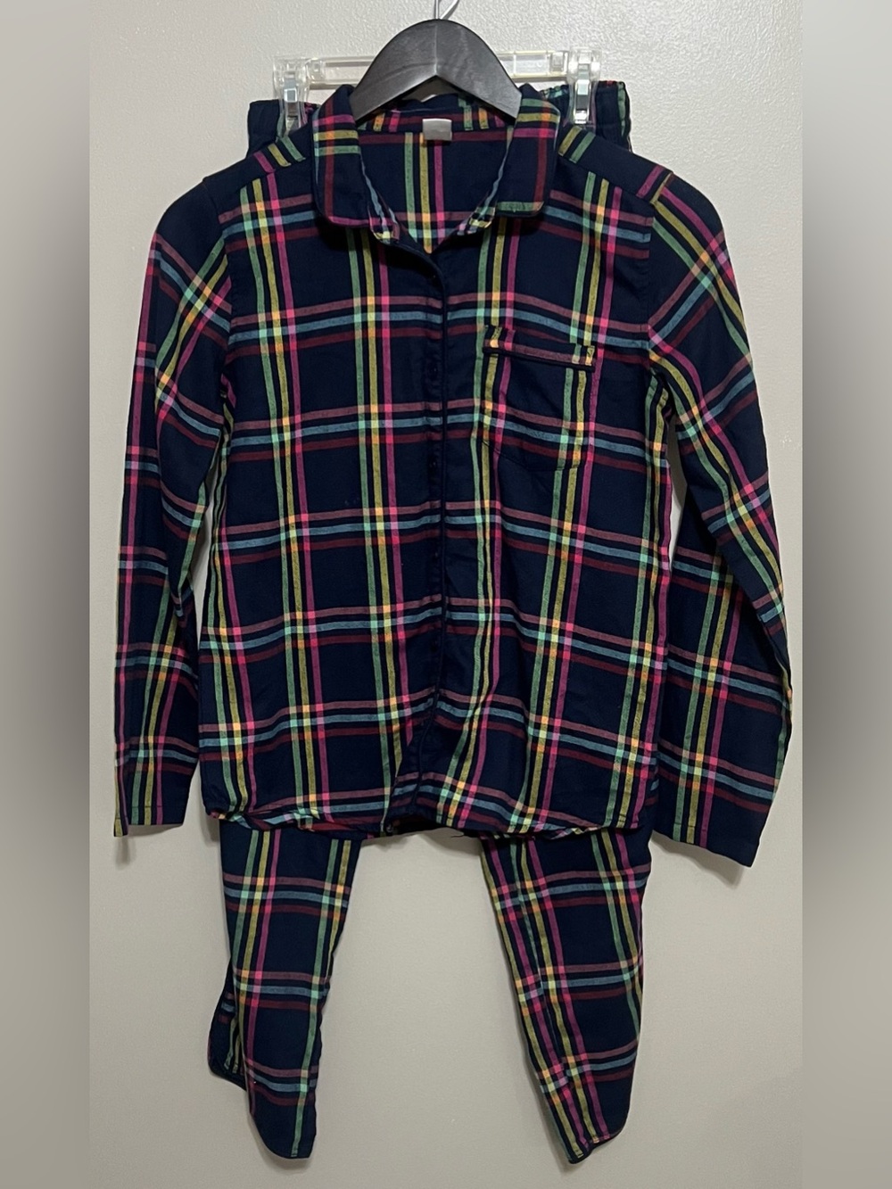 Gap kids girls plaid pajama set Size 14